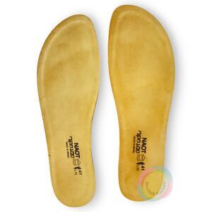 Naot Original Leather Footbeds Insoles Size 41 Israel Comfort Replacement NEW